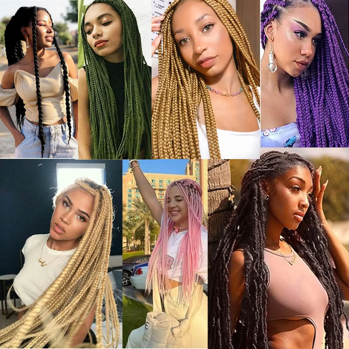 Brazilian Wool Hair Synthetic Crochet Hair Extensions for Women African Hair Yarn for Braiding Senegalese Twist Fake Hair