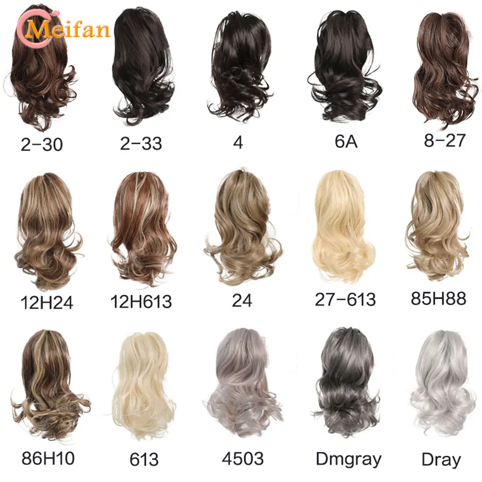 Ponytail Extension Synthetic Long Claw Curly Ponytail Mixed Blonde Clip in Hair Extension Natural Looking Hairpiece for Women