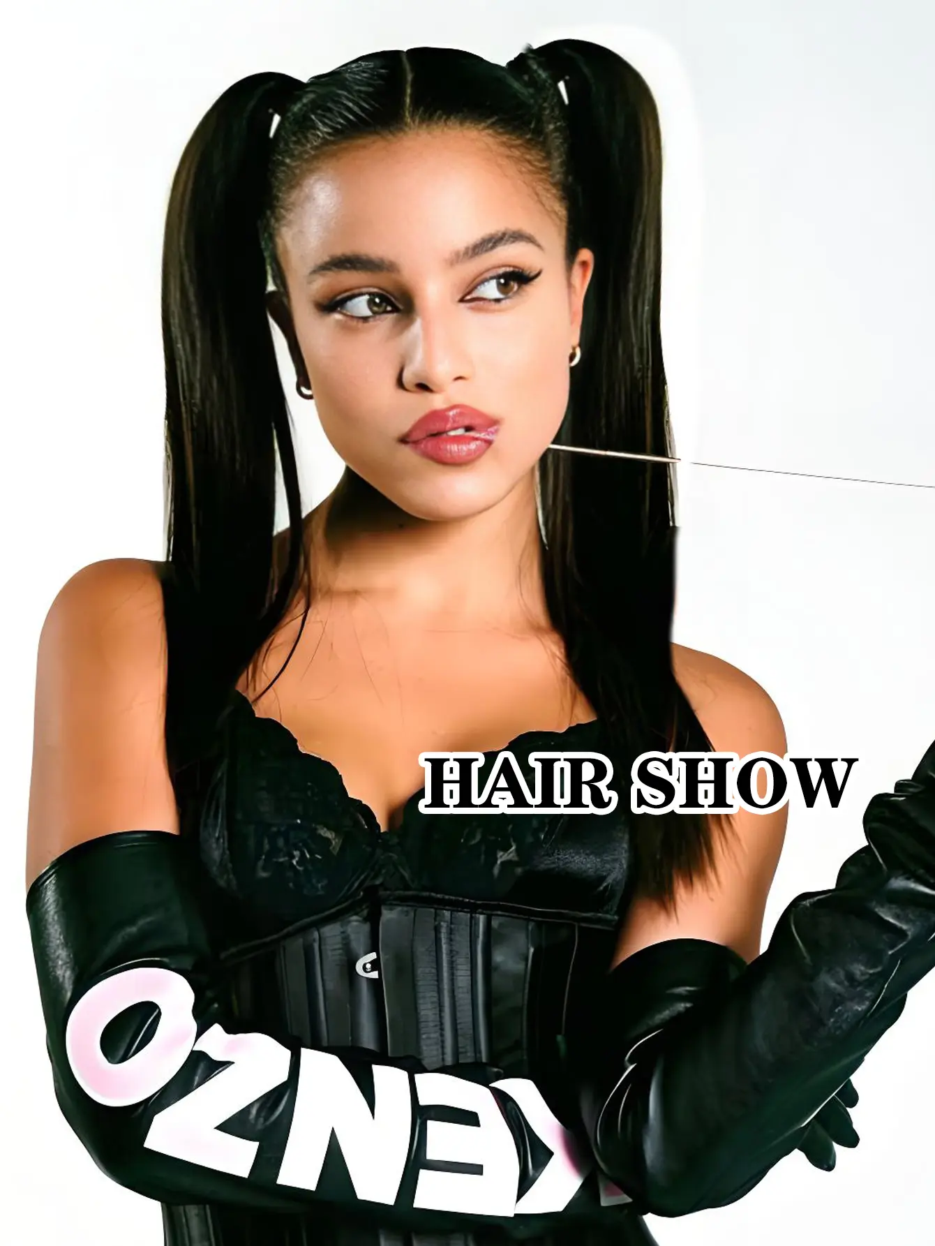 2-Pack Synthetic Long Straight Ponytail Hair Extensions For Women High Temperature Fiber Hair Accessories