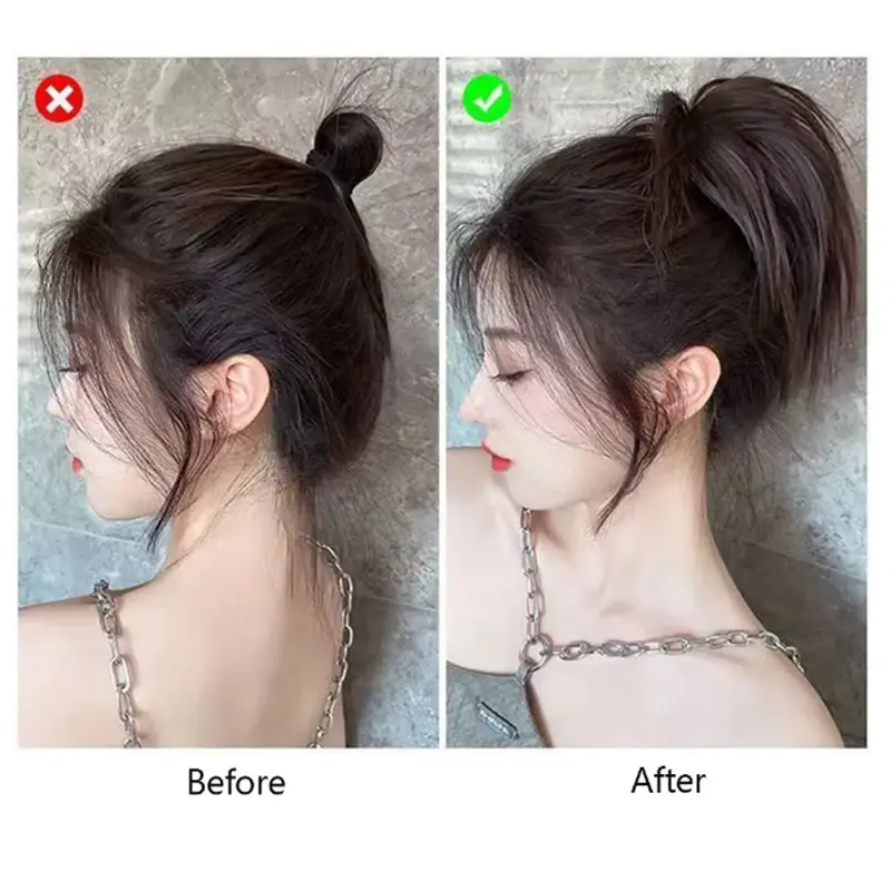 Synthetic Wig Hair Clip Fluffy Natural Increase Hair Volume Wig Hair Rope Personalized Hairpin Hair  Accessory for Women