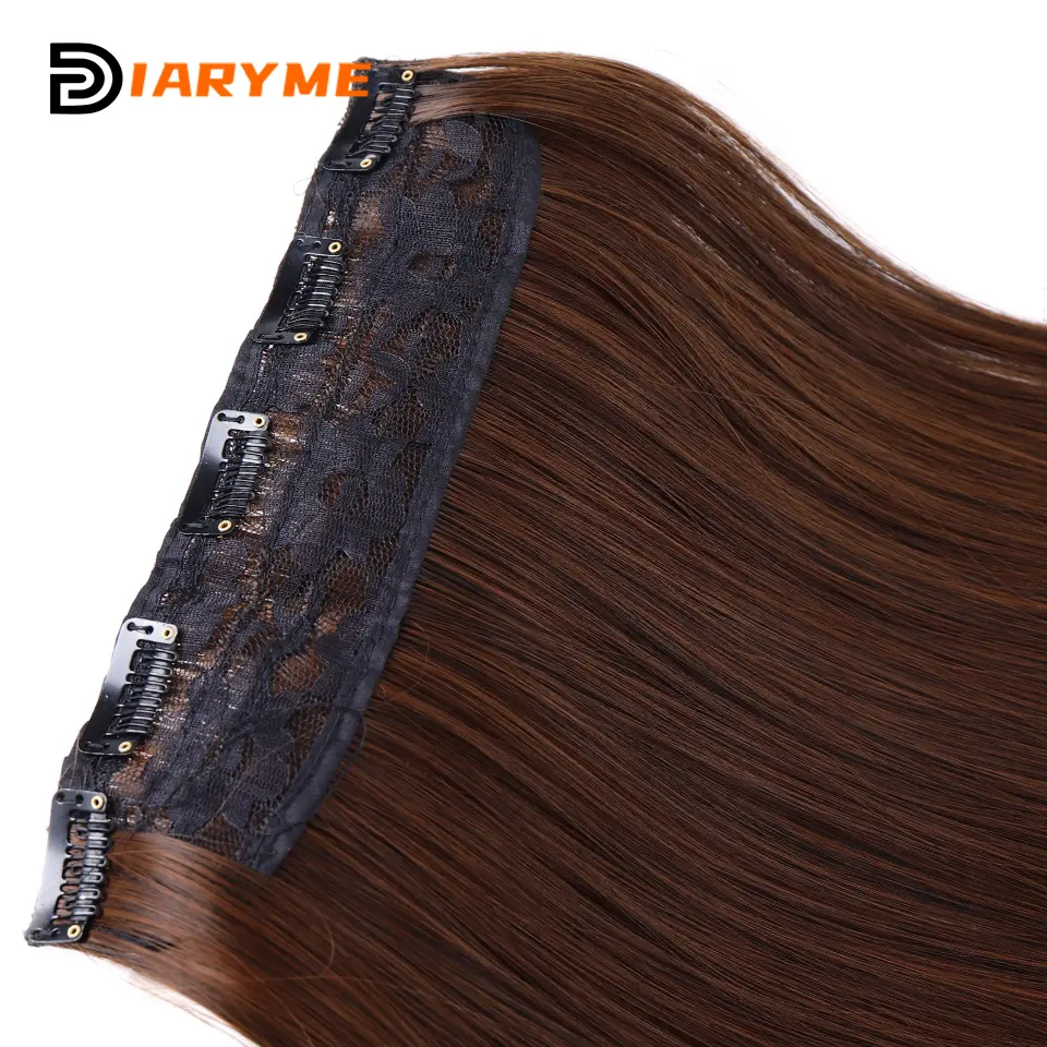 Extra long Straight Synthetic Clip in Hair Extensions 20/24/28/32/38inch Hair Extensions For Women Heat Resistant Fibre Black Go