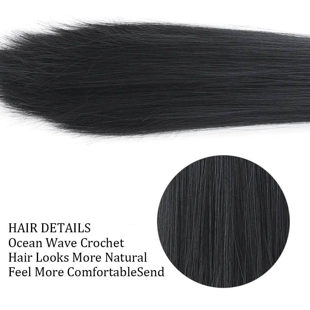 Ponytail Extension Claw Straight Clip in Hairpiece Ponytail Hair Extensions Long Pony Tail Synthetic for Women