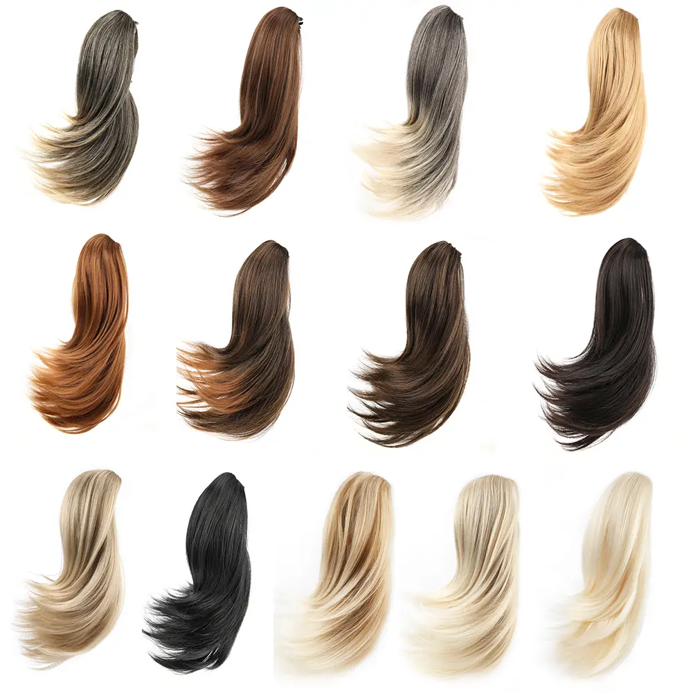 Claw Clip in Hairpiece Short Ponytail Extension Wavy Ponytail Hair Extensions High Quality Synthetic Short Pony Tail for Women