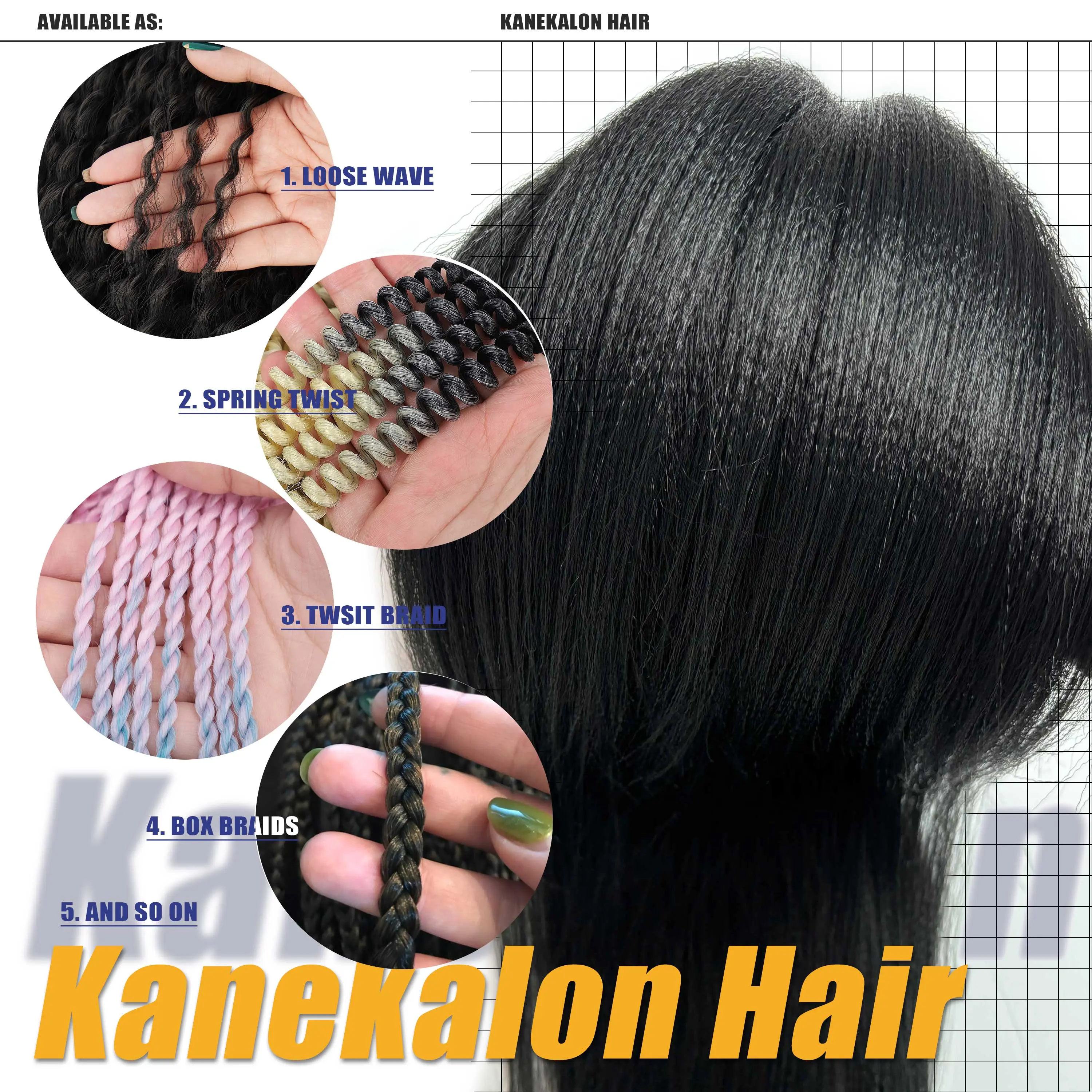 Fluffy Wigundle Braiding Hair Crochet Hair Extensions For Women Kanekalon Pre Stretched Jumbo Braids Synthetic Hair Bundles