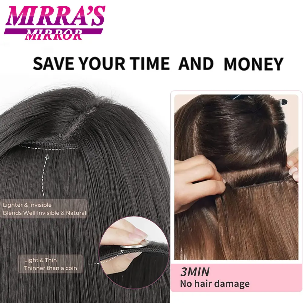 Clip In Hair Extensions 6PCS Thick Long Loose Waves Hair Extensions 20INCH Natural Soft Waves Wavy Hairpieces for Women