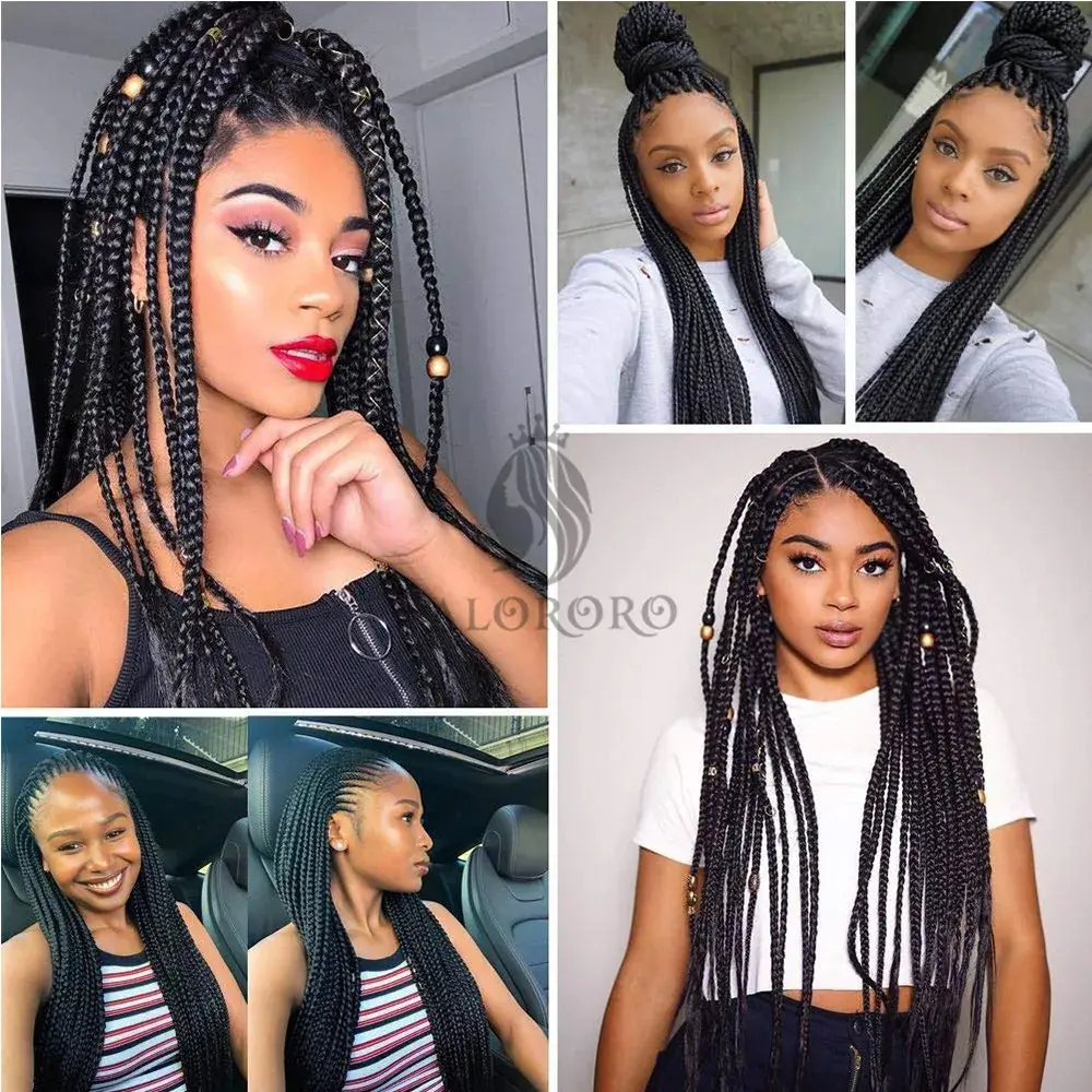 Pre-stretched long braided hair 26-inch crochet braided hair synthetic African Ombre giant Xpression braided hair