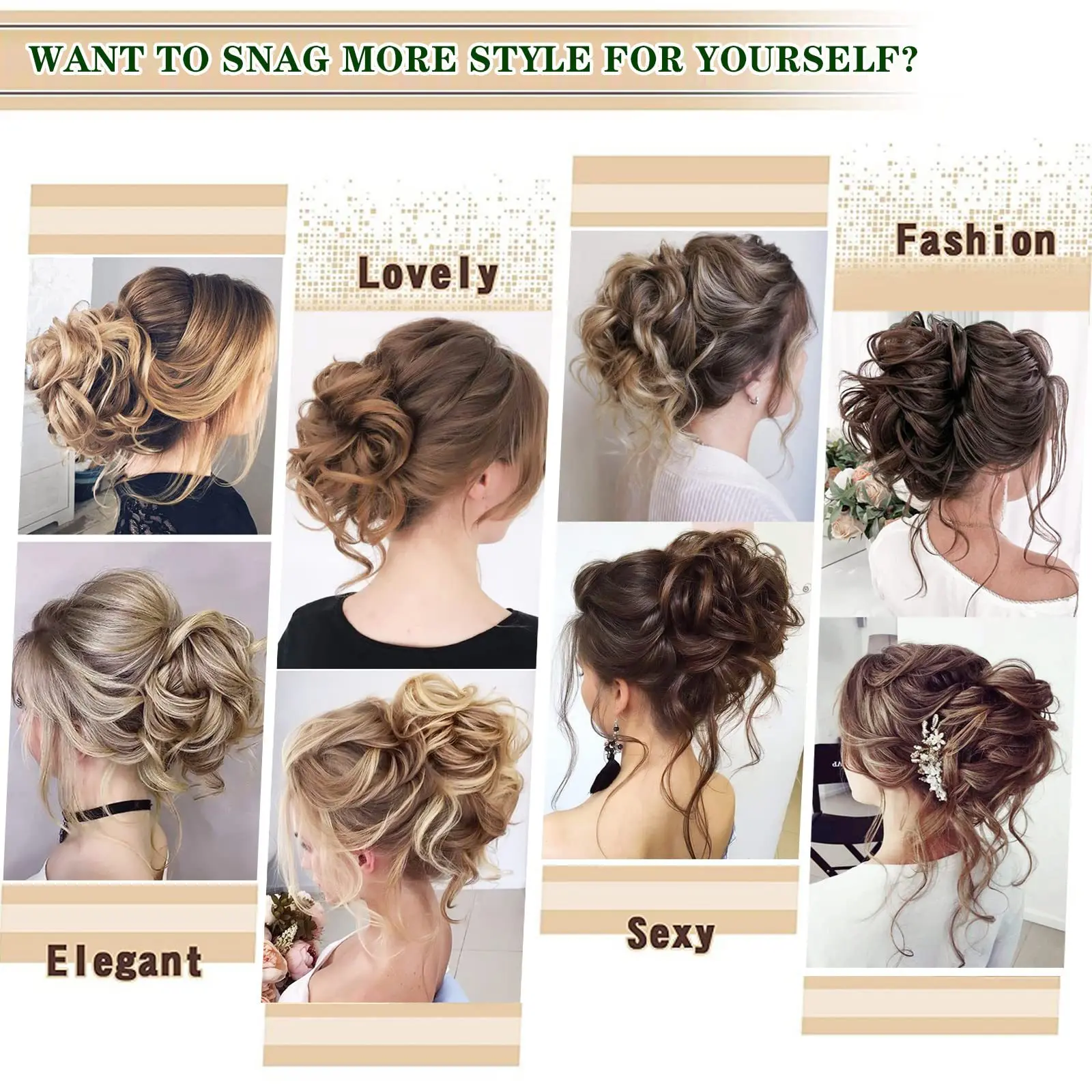 The ball head synthetic wig hair bag is long beard and fluffy hair bag is used for daily travel wear