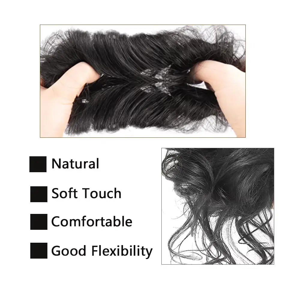 The ball head synthetic wig hair bag is long beard and fluffy hair bag is used for daily travel wear