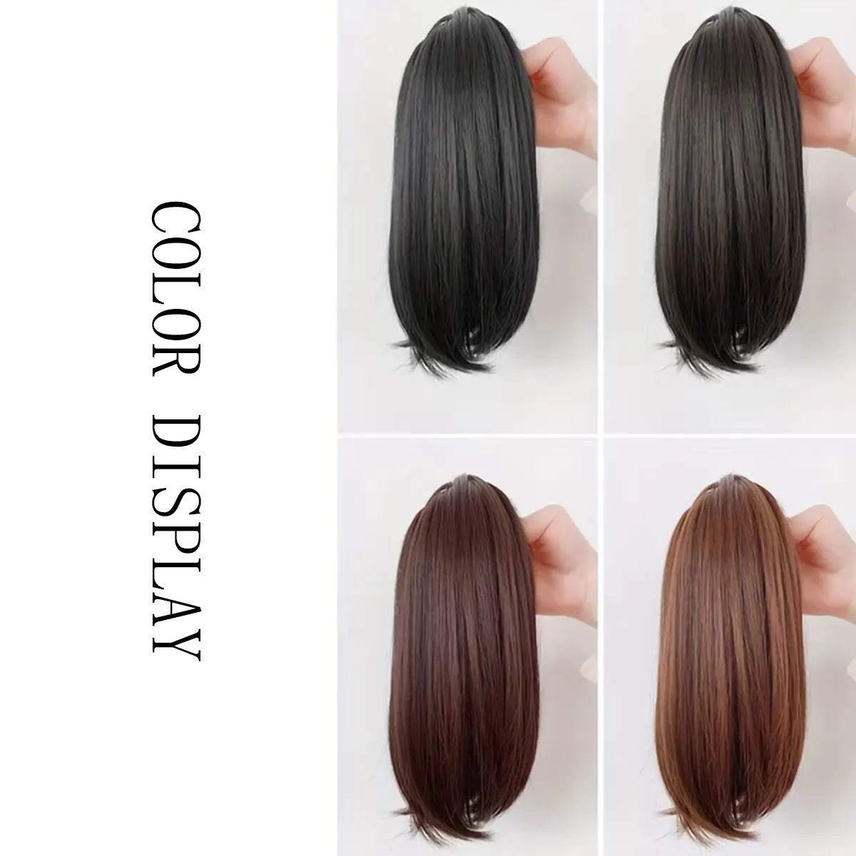 Short curly hair ponytail hair extensions Ponytail chin extensions Natural synthetic wigs Women's fashion accessories