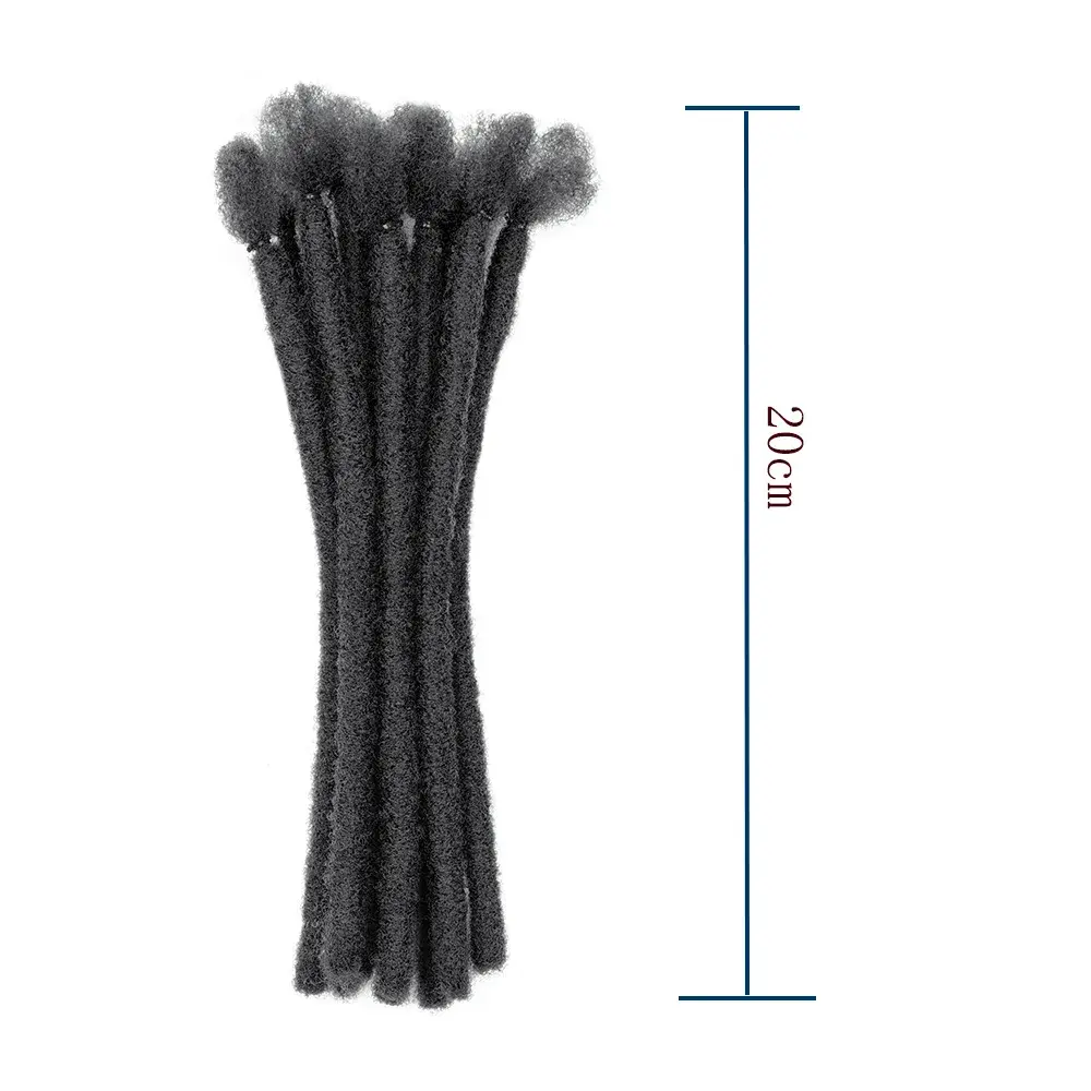 Dreadlocks Synthetic Extensions 8 Inch 10 Strands  Loc Dreads Extensions Crochet  Fashion Hip-hop  Style Natural Braiding Hair