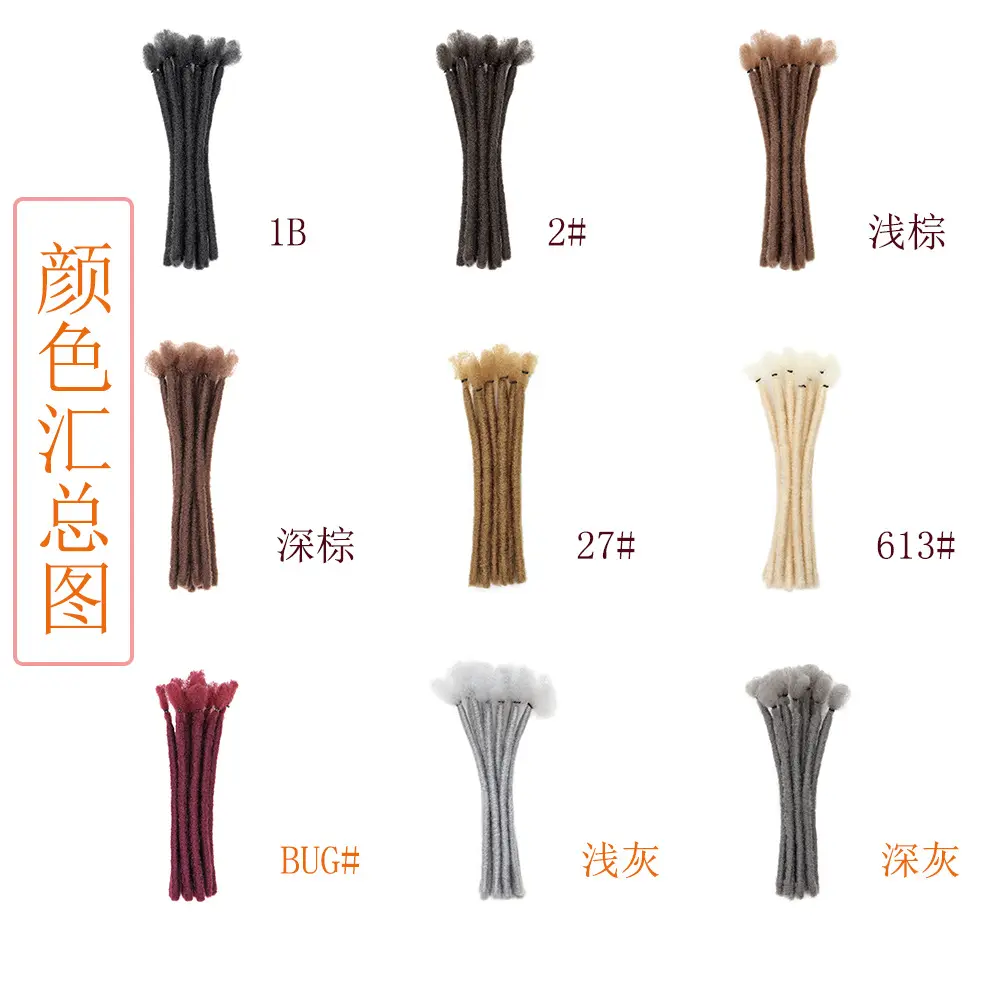Dreadlocks Synthetic Extensions 8 Inch 10 Strands  Loc Dreads Extensions Crochet  Fashion Hip-hop  Style Natural Braiding Hair