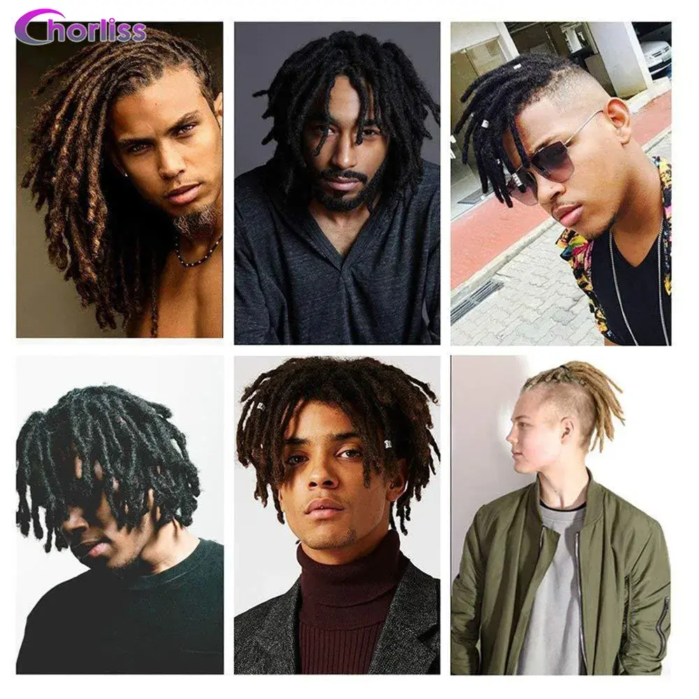 Dreadlocks Synthetic Extensions 8 Inch 10 Strands  Loc Dreads Extensions Crochet  Fashion Hip-hop  Style Natural Braiding Hair