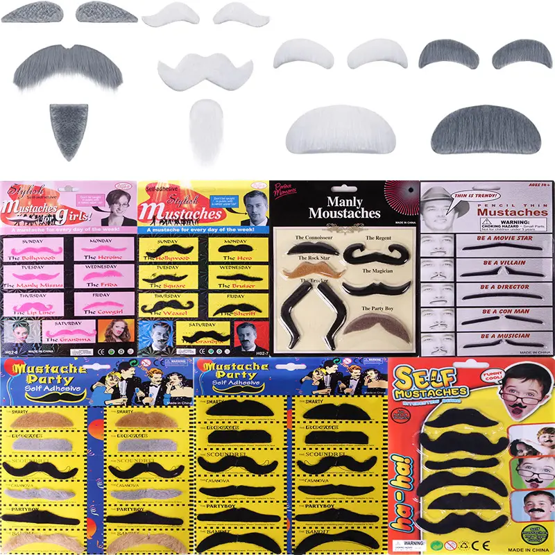 Halloween masquerade fake beard beard party supplies beard mustache Christmas spoof fake beard