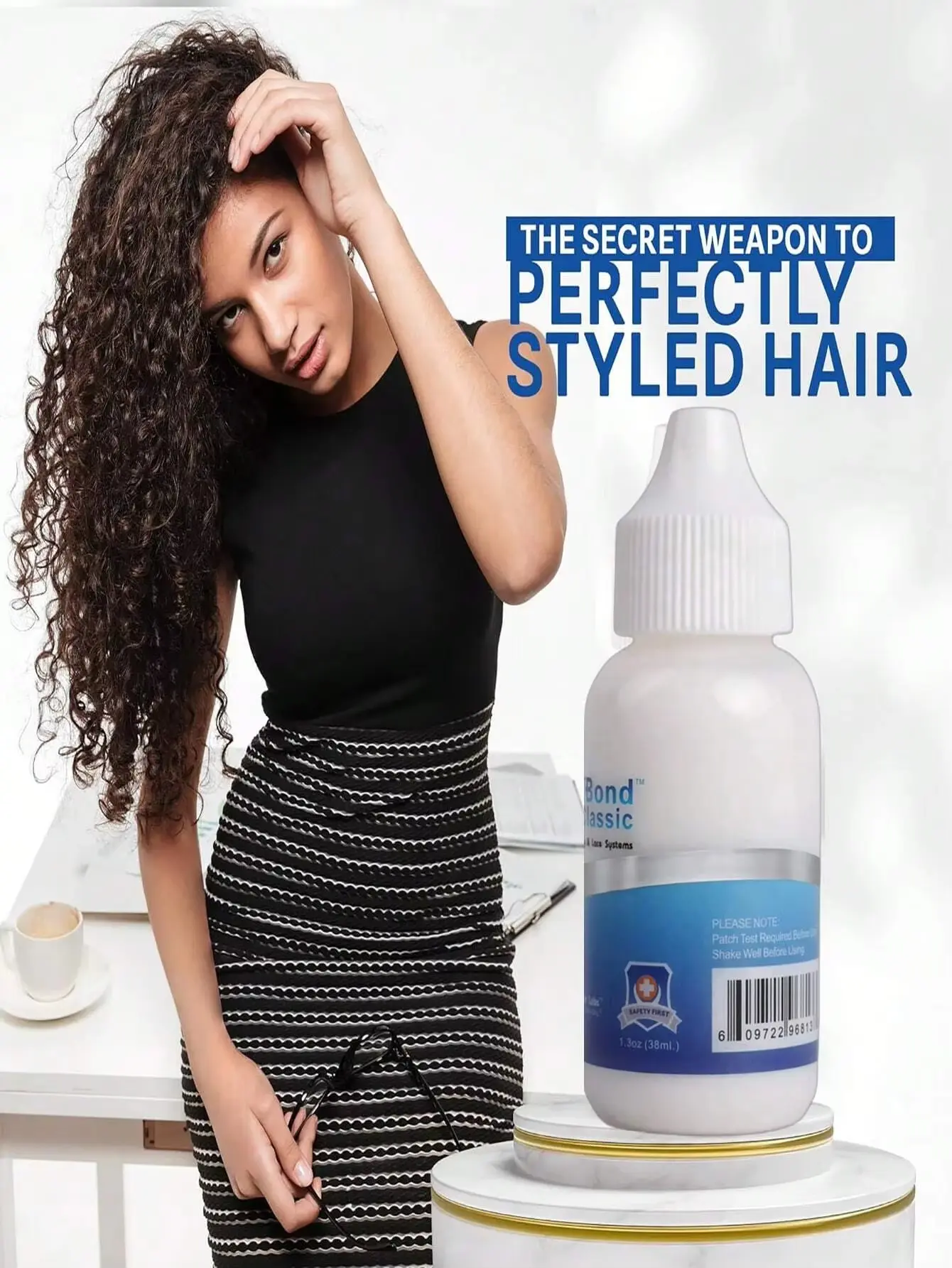 An alternative adhesive for invisible wigs, waterproof and oil-resistant, lightweight, safe and natural