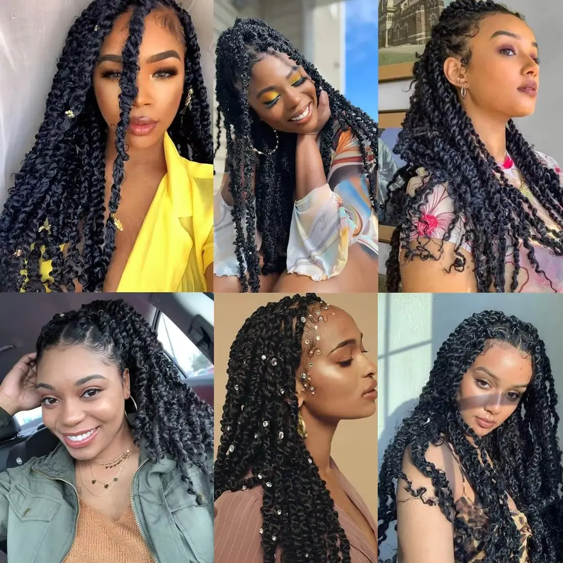 Fluffy hand torn caterpillar crochet hair extensions synthetic wig braids are suitable for braiding dirty braids