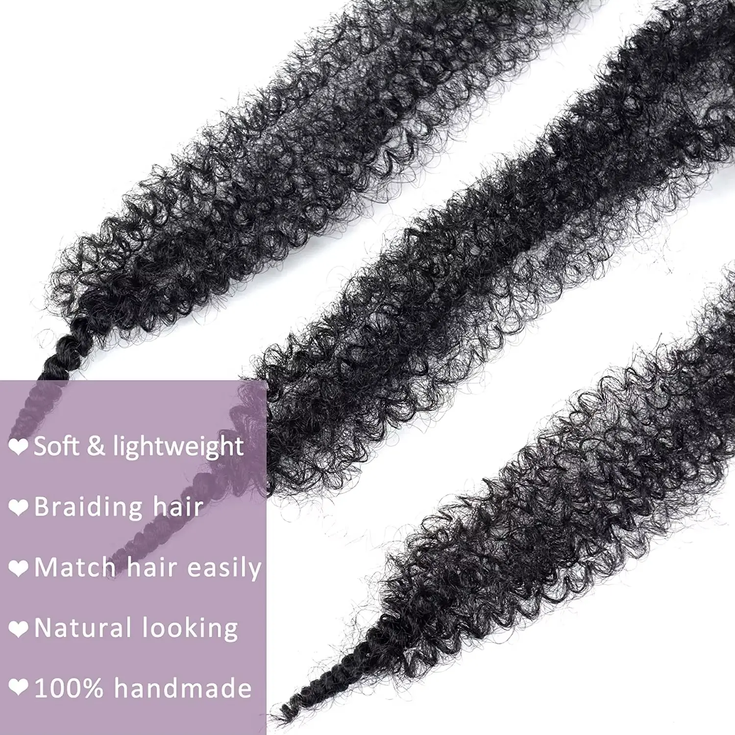 Fluffy hand torn caterpillar crochet hair extensions synthetic wig braids are suitable for braiding dirty braids