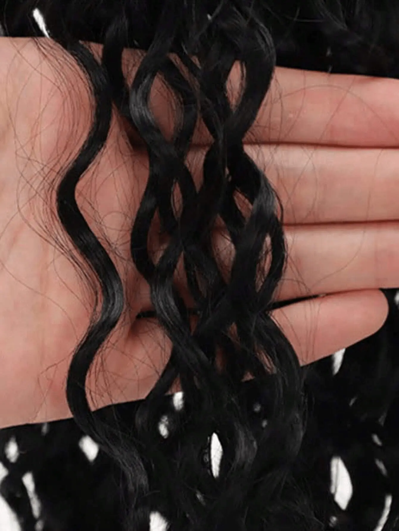 24-inch long curly ponytail with extended heat-resistant synthetic instant clip drawstring ponytail extends in the ponytail