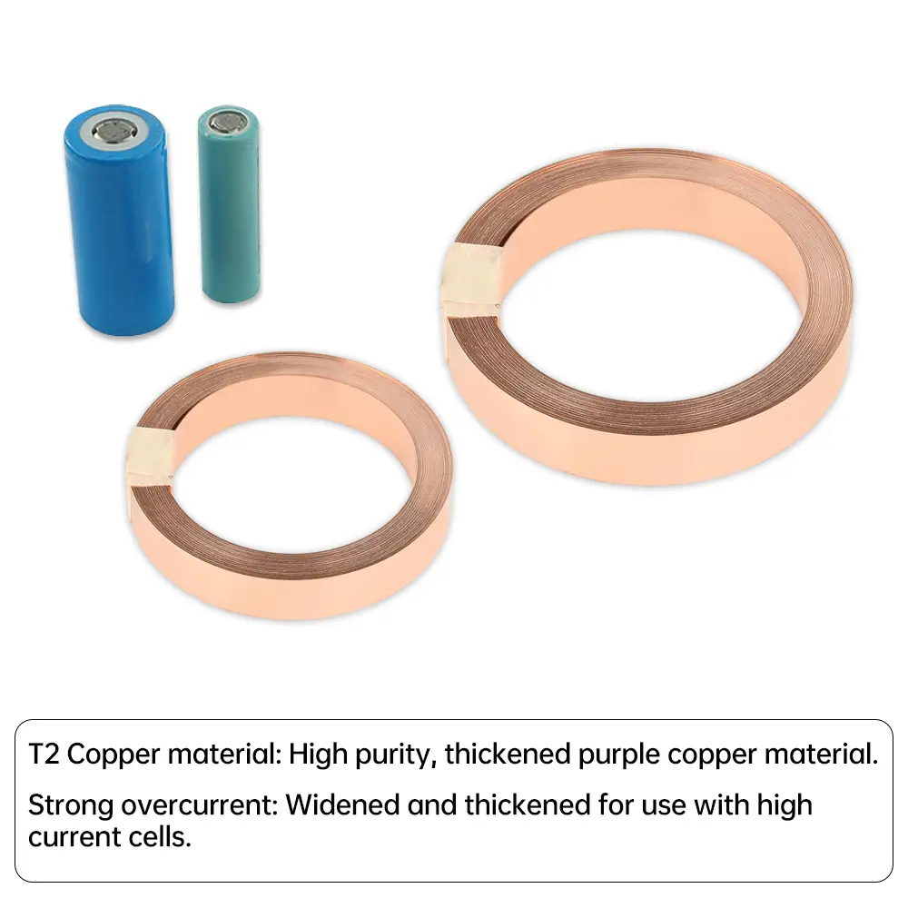5M/10M T2 Nickel Plated Copper Strip Spot Welder Accessories For 18650 21700 Battery 0.15mm/0.2mm Welding Machine Nickel Sheet