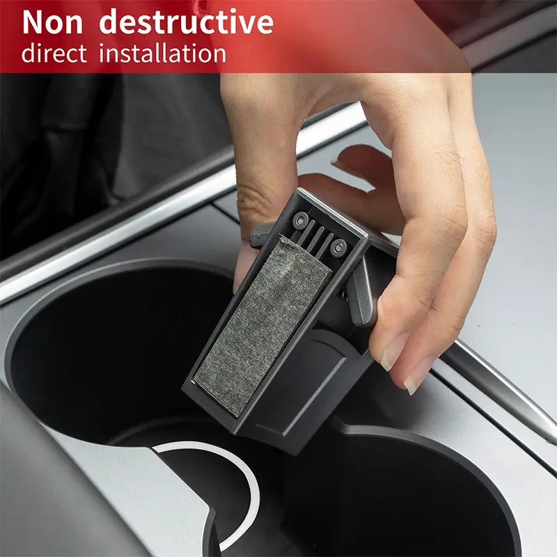 For Tesla Model Y 2021-2024 2025/Model 3 Central Control Cup Holder Original Car Color Interior Accessories