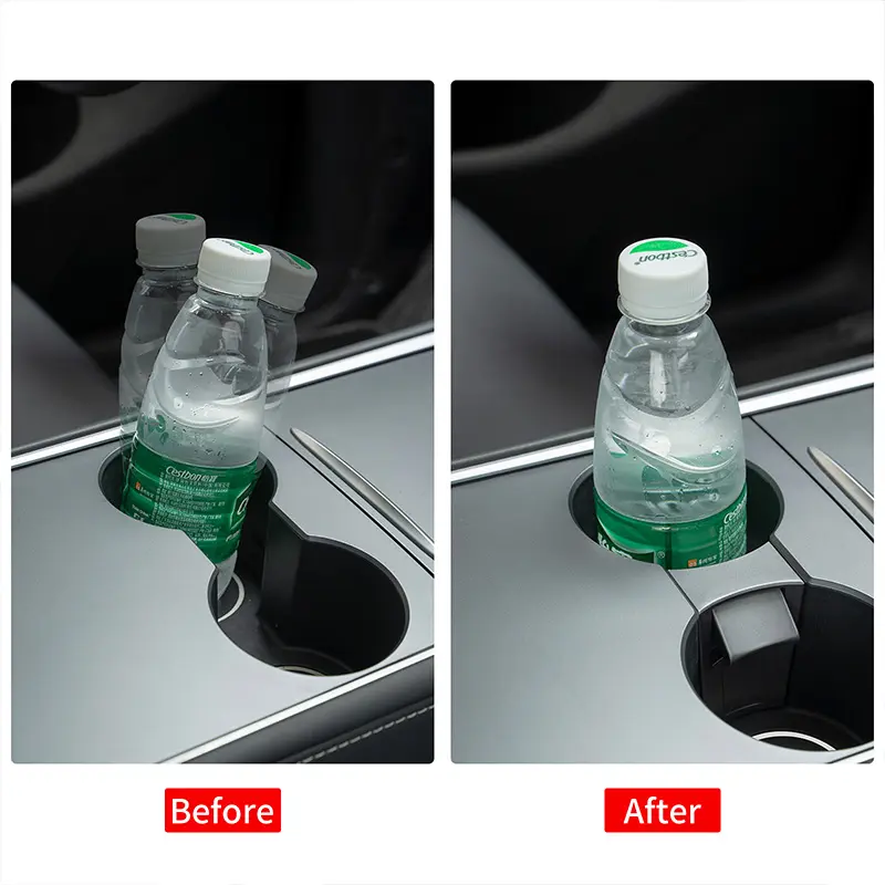 For Tesla Model Y 2021-2024 2025/Model 3 Central Control Cup Holder Original Car Color Interior Accessories