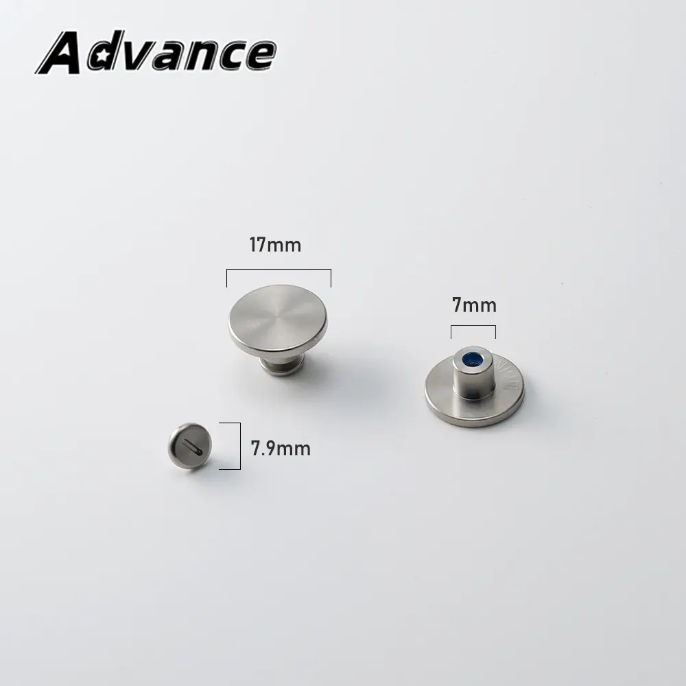 DIY Titanium Jeans Button Fixed Screw Outdoor Tool Buckle