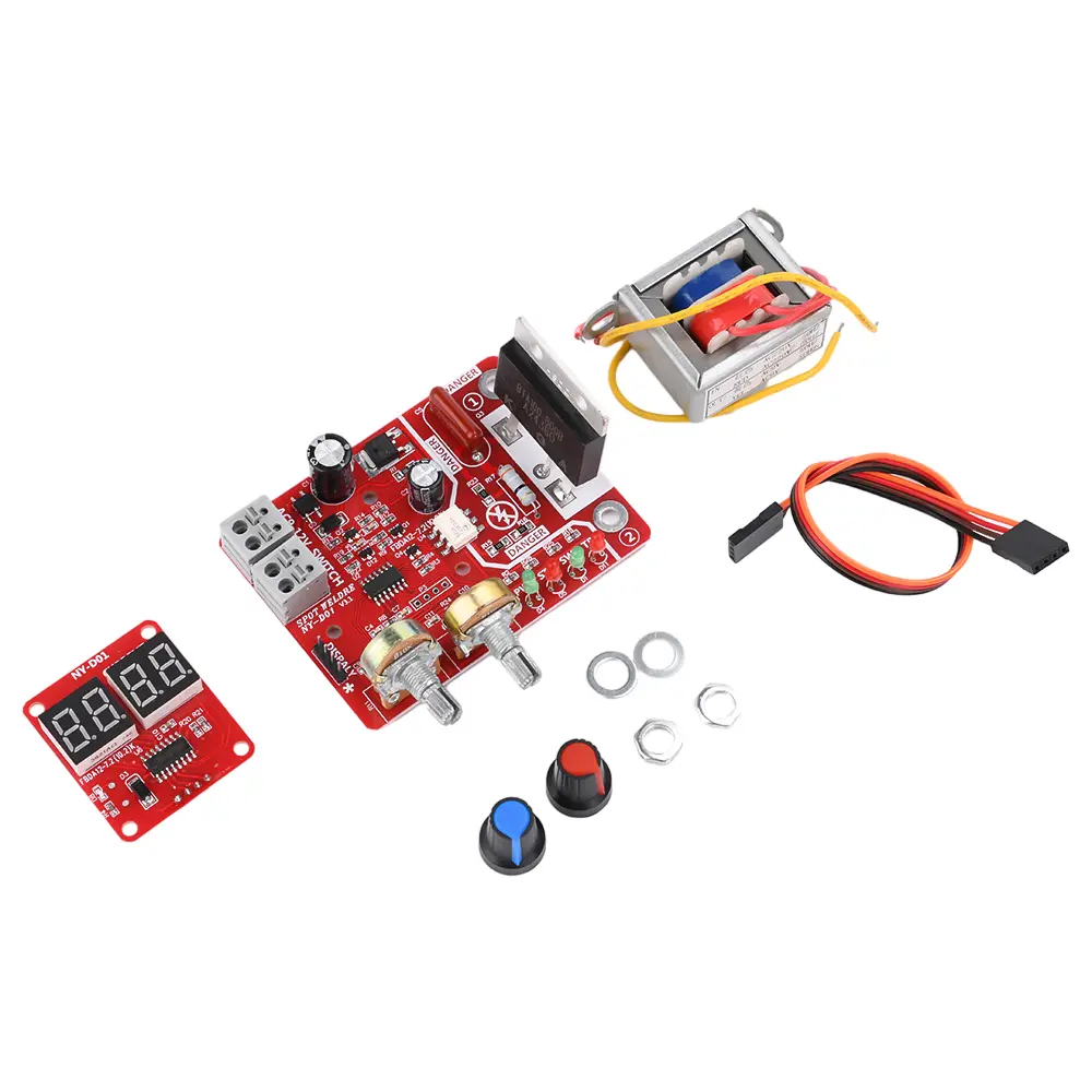 NY-D01 Spot Welding Machine Control Panel With Digital Display Single Pulse Spot Welder Control Board Kit AC110V/AC220V 100A