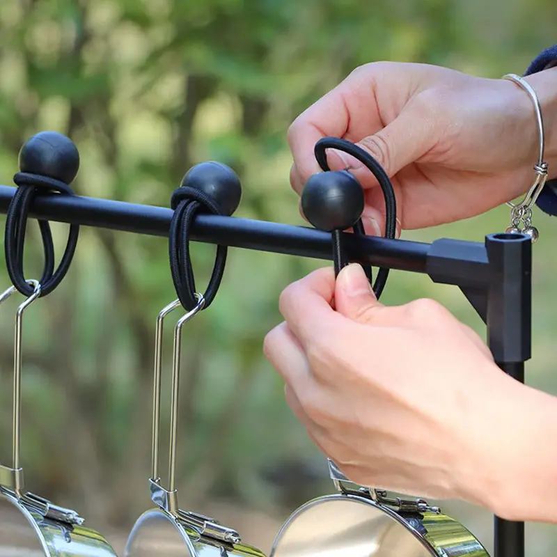 10pcs Ball Bungee Cords Camping Tent Tie downs for Outdoor Camping Cord Tie Awning Canopy Heavy Duty Bungee Cords