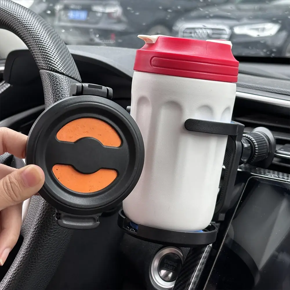 Car Drink Holder Universal Foldable Car Air Outlet Water Cup Holder Beverage Rack Ashtray Fixing Bracket Storage Accessories