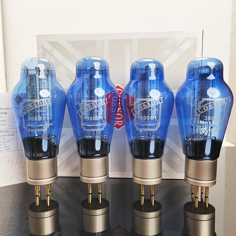 YHANWN 48 AMP PSVANE COSSOR 300B Blue Glass Electronic Tube Replaces 300B300+ 300BN 300B-L 300B-Z E-300B 0B-T WE300B Vacuum Tube