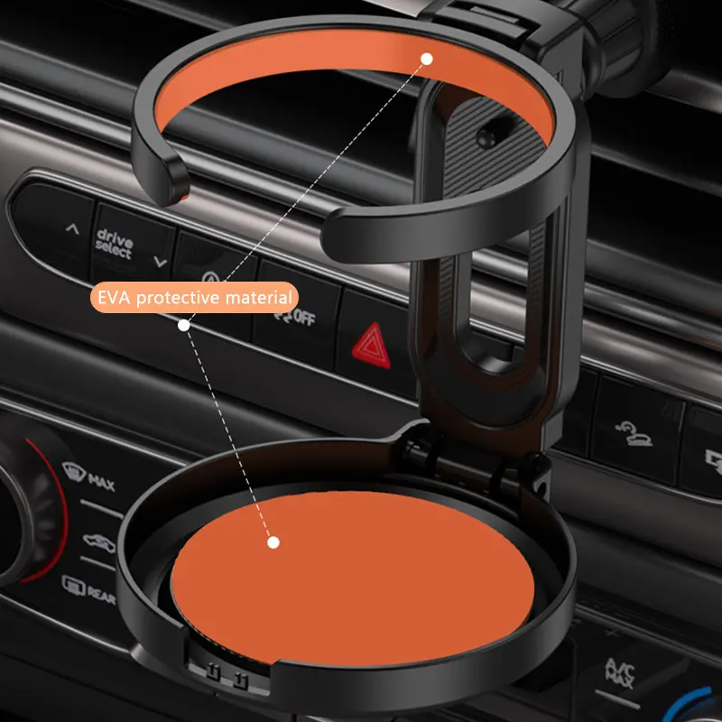 SEAMETAL Car Air Outlet Vent Cup Holder Universal Air Vent Storage Bottle ABS Water Cup Bracket Foldable For Milk Coffee Holder