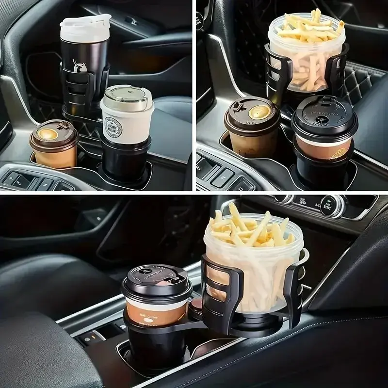 Car Drink Holder Multifunction Adjustable Cup Holder 360° Rotation Stable Anti-Slip Auto Parts Storage Box Car Water Cup Holder