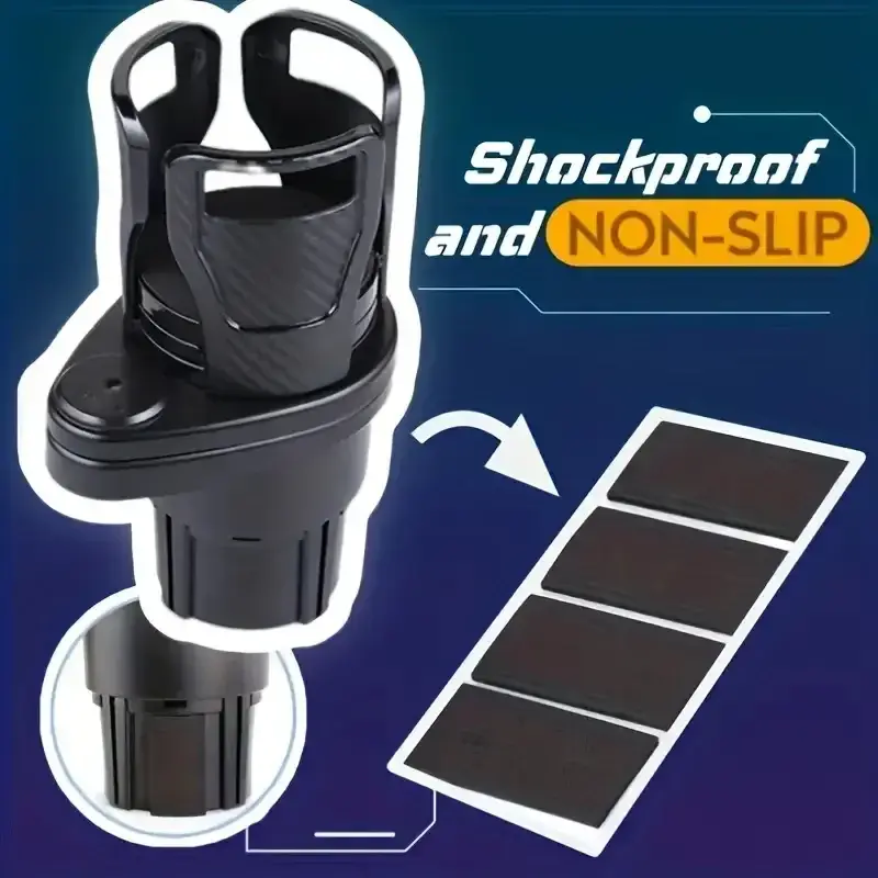 Car Drink Holder Multifunction Adjustable Cup Holder 360° Rotation Stable Anti-Slip Auto Parts Storage Box Car Water Cup Holder