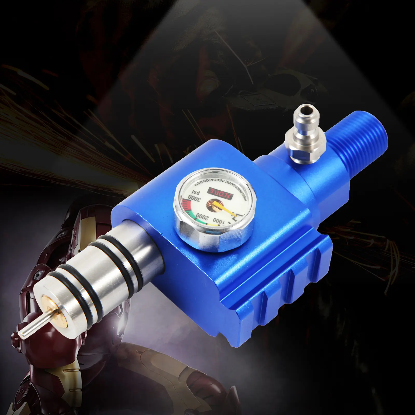 Shan bao  submersible valve aluminum alloy   switch regulator with 3000psi display