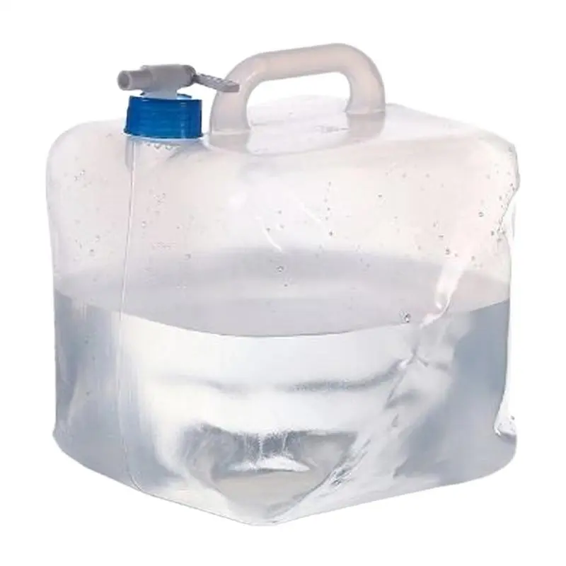 10L Foldable Water Bag - Portable Leakproof Collapsible Container for Camping, Hiking, BBQ, Car & Emergency Storage