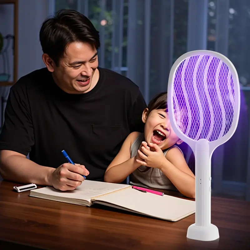 10000M Long-handled Electric Mosquito Killer Household Use Camping Silent Portable Mosquito Killer for Night Attracting Mosquit