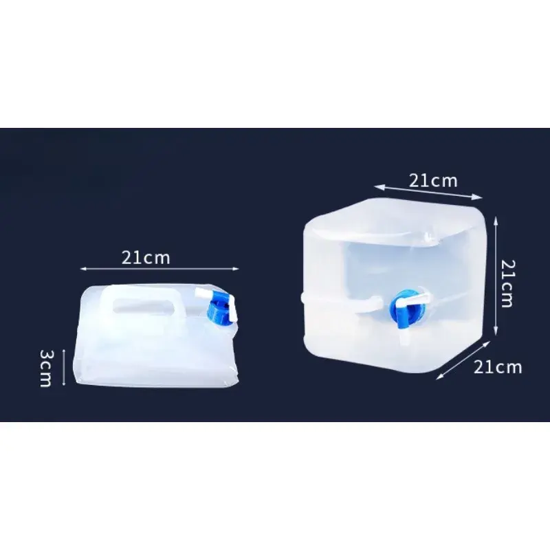 10L Foldable Water Bag - Portable Leakproof Collapsible Container for Camping, Hiking, BBQ, Car & Emergency Storage