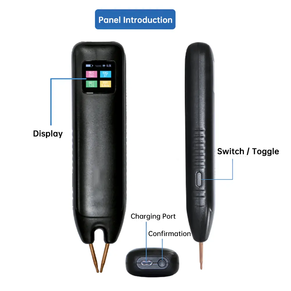 DC4.2V small digital display handheld spot welder 18650 lithium battery portable spot welder 1.33 inch color screen display
