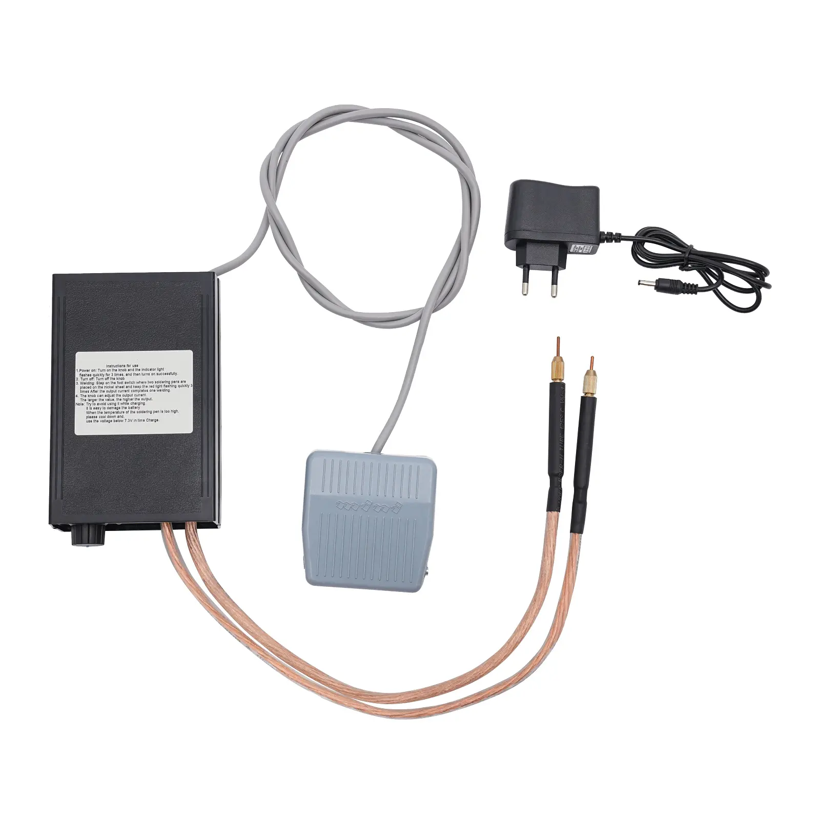 8000W Double Pulse Spot Welding Machine with Pedal Switch 9-Gear Adjustable EU/US Standard