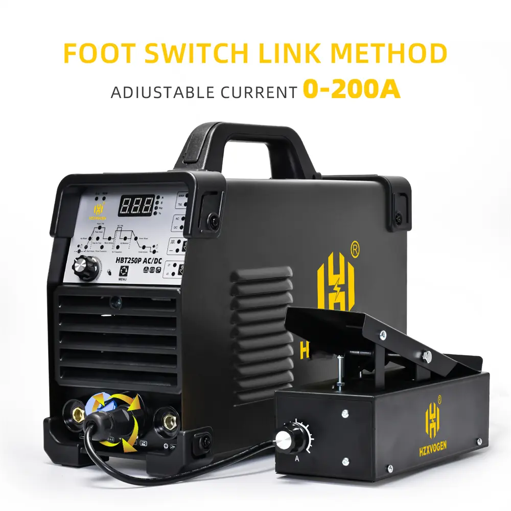 HZXVOGEN TIG Welding 5 Pins Foot Pedal Amp Control Pedal for HBT250P/HVT250P AC/DC Machines Torch Control 10K Resistance Value