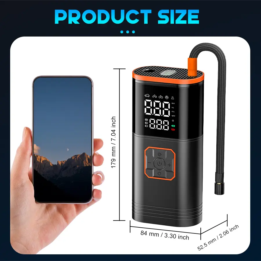 portable tire inflator tire inflator pump car tire inflator compressor air pump car air pump tyre inflator air pump