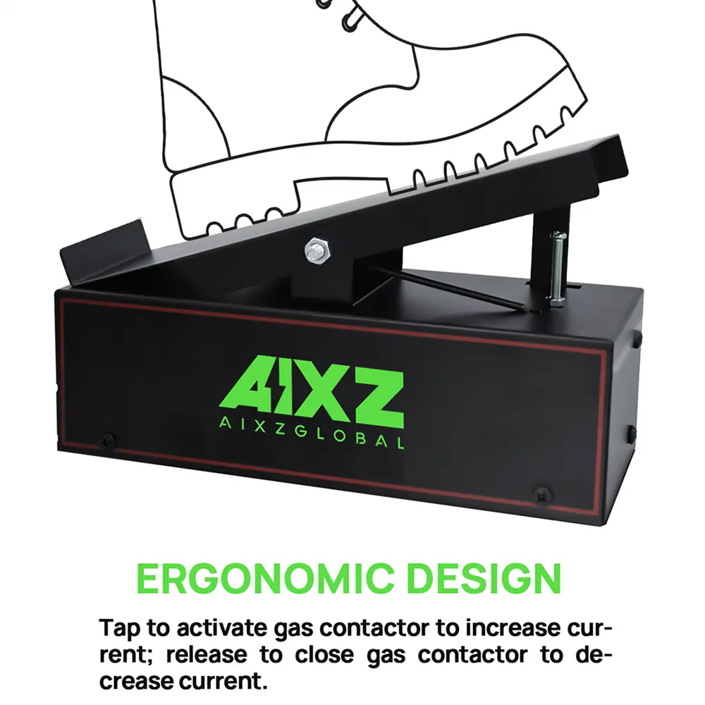 AIXZ TIG Welding Foot Pedal Amp Control Pedal for AIT200P/AIT250P AC DC Welder Machines Five-core Plug 3M Control Cable