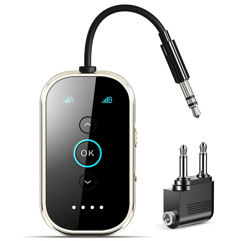 Bluetooth Transmitter Airfly Pro Bluetooth Transmitter Airplane Wireless Transmitter For Airplane/TV/Car/Gym