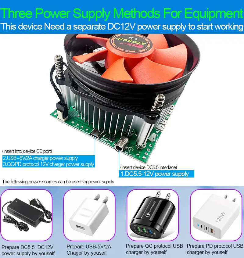 150W 4-wires Battery Capacity Tester 2.4 Inch TFT Color Screen CNC Type Electronic Load Power Discharge Tester with EU Adapter