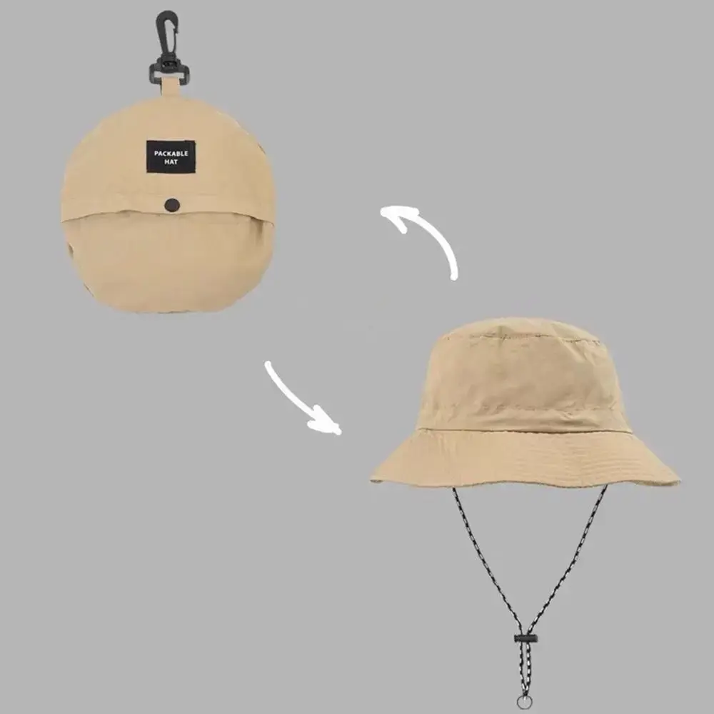 1pc Anti-Sun Hat Mountaineering Hat Thin Stowable Sunproof Waterproof Sun Shading Quick Dry Bucket Shape Summer Camping Hiking