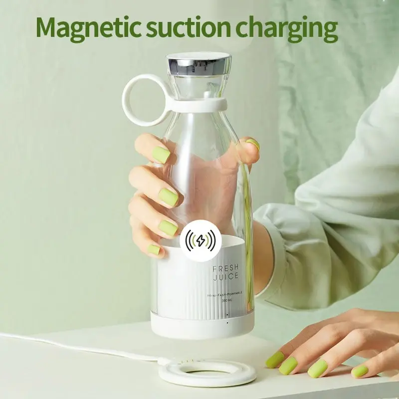 Portable Wireless Blender Cup 350ML | 20000rpm Mini Juicer for Fruit USB Rechargeable 304 Blade Waterproof Design