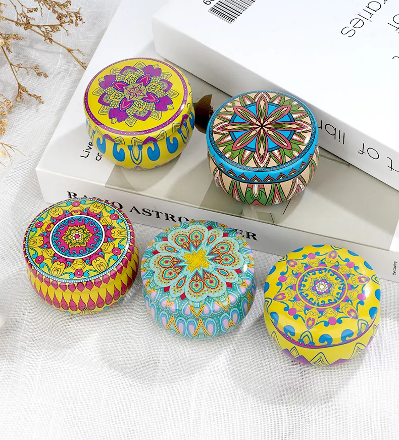 AS-21 Scented Soy Wax Candle in Decorative Tin Jar, Portable Smokeless Aromatherapy Candle For Home/Gift/Relaxation/Travel