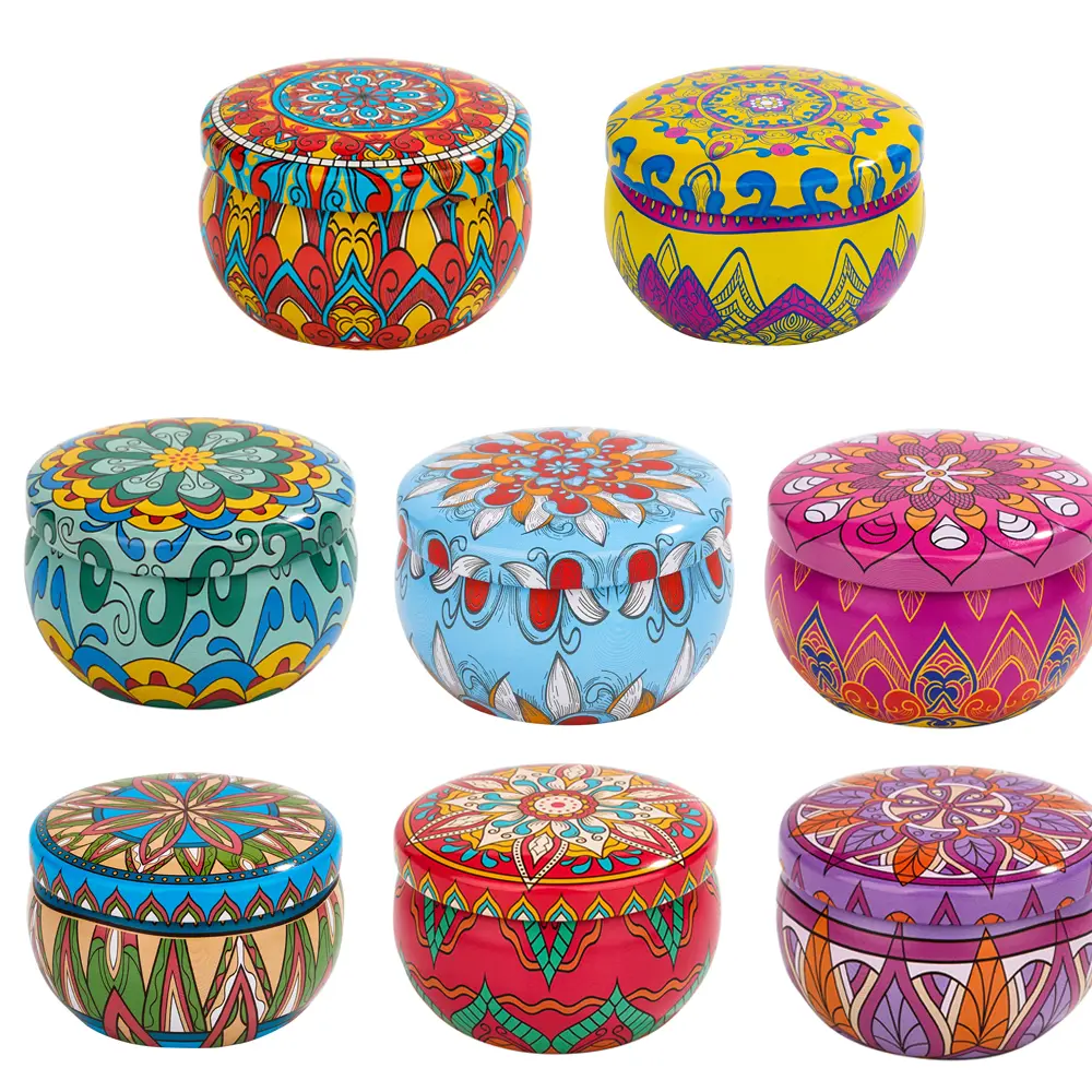 AS-21 Scented Soy Wax Candle in Decorative Tin Jar, Portable Smokeless Aromatherapy Candle For Home/Gift/Relaxation/Travel