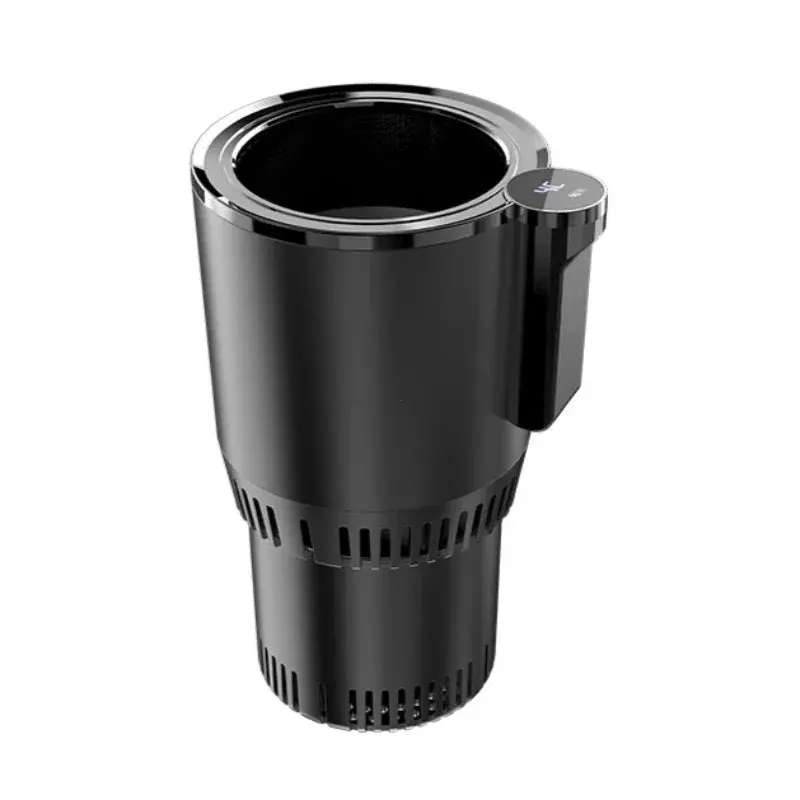 2-in-1 Car Cup Holder Cooler Warmer 12V Smart Temperature Control Rapid Heating/Cooling Mug For Travel/Office/Home
