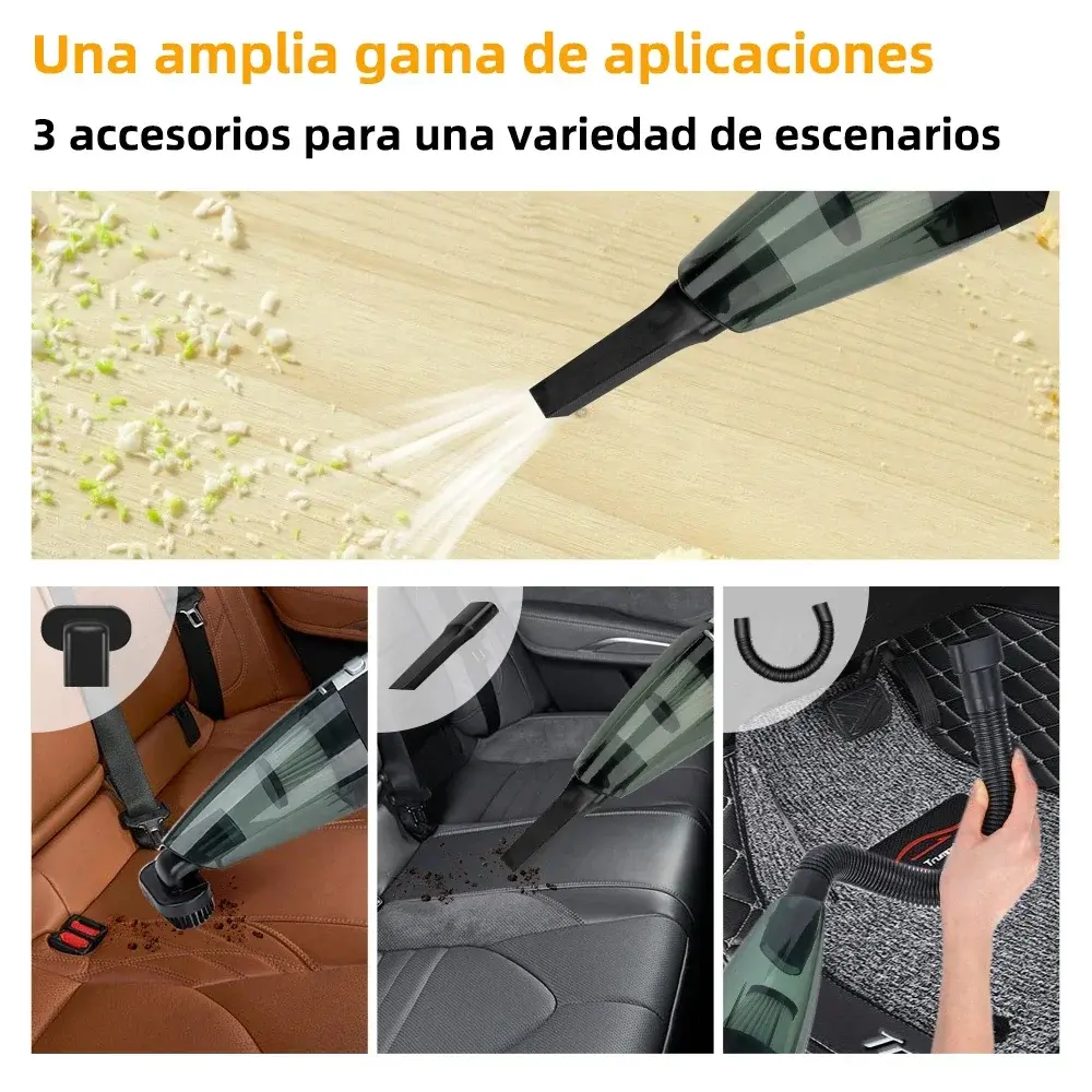 Wireless Car Vacuum Cleaner Portable Handheld for Home and Car Dual Use 3M Power Cord