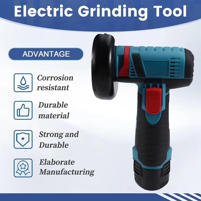 Mini Handheld Electric Grinder - Cordless Lithium Battery Angle Grinder, Polisher & Cutter, Rechargeable Power Tool for Home
